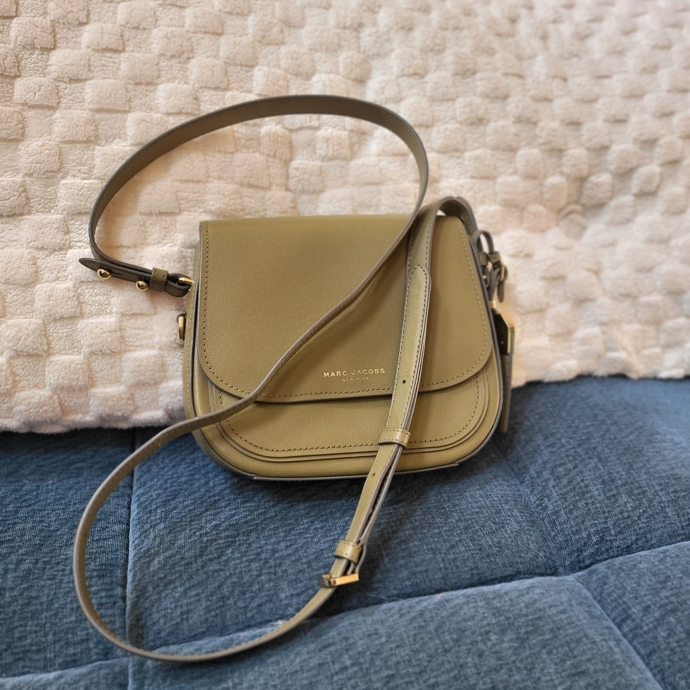 Marc Jacobs Mini Rider Olive Crossbody Bag..